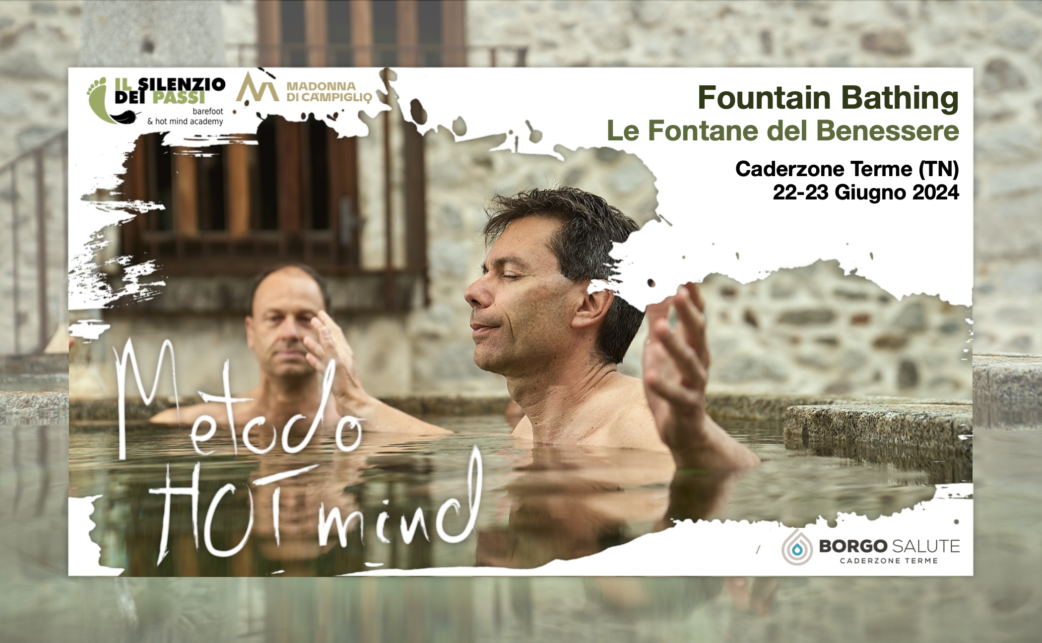 FOUNTAIN BATHING – 22-23 giugno – Workshop di formazione HOT mind® condotto da Andrea Bianchi